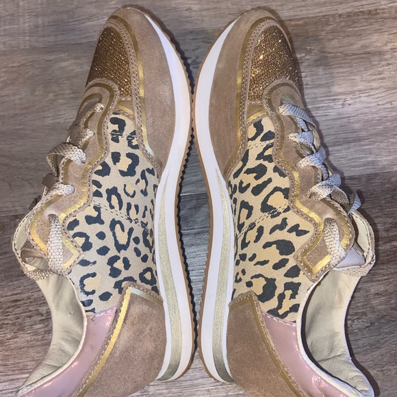 Skechers Womens Leopard Love Glitter , Suede Textiles size 7.5.    (R) - Picture 8 of 14